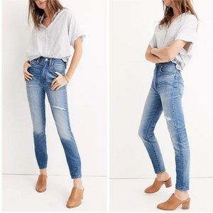 Madewell Rigid skinny distressed high rise jeans